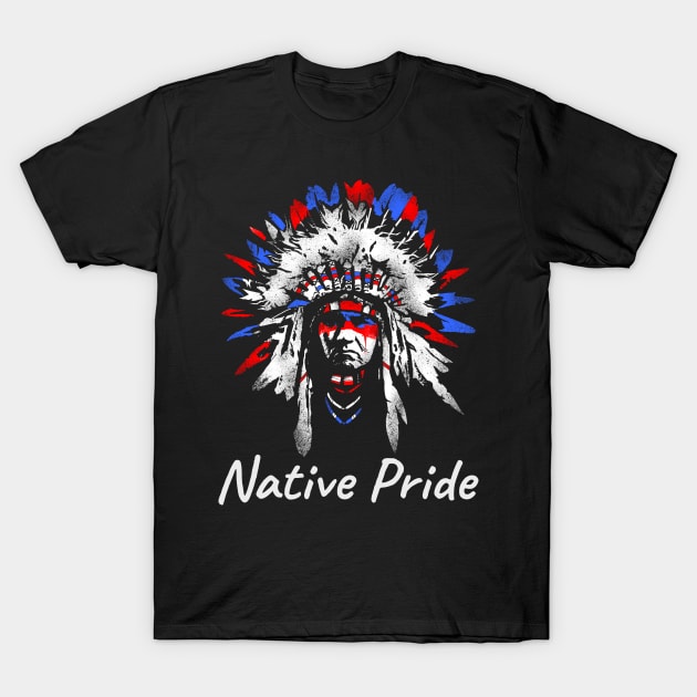 Native American Chief T-Shirt by Styr Designs